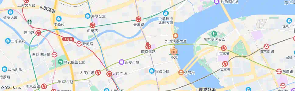 上海天津路河南中路_公交站地图_上海公交_妙搜公交查询2025