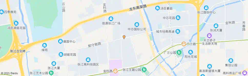 上海郭守敬路哈雷路_公交站地图_上海公交_妙搜公交查询2025