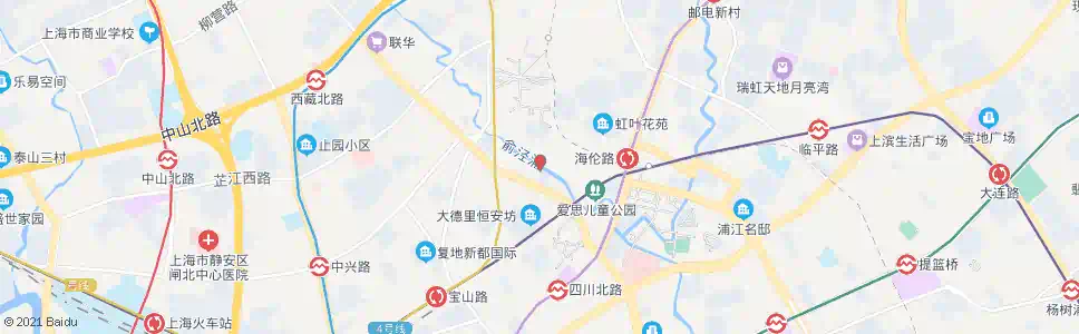 上海横浜桥_公交站地图_上海公交_妙搜公交查询2025