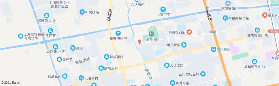 上海古华山庄_公交站地图_上海公交_妙搜公交查询2025