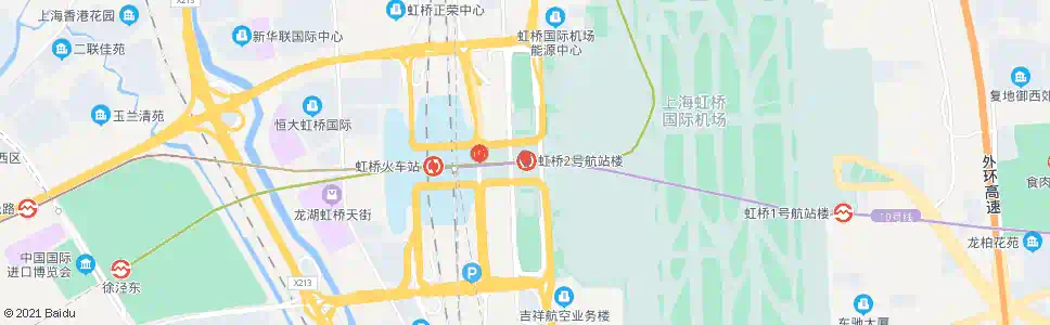 上海虹桥枢纽东交通中心_公交站地图_上海公交_妙搜公交查询2025