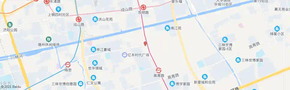 上海东明路杨思路_公交站地图_上海公交_妙搜公交查询2025