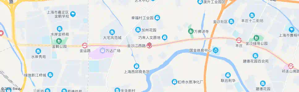 上海金沙江西路站_公交站地图_上海公交_妙搜公交查询2025
