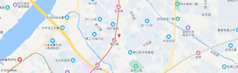 上海博兴路张杨北路_公交站地图_上海公交_妙搜公交查询2025