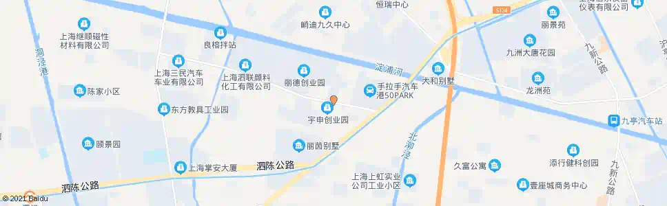 上海九干路_公交站地图_上海公交_妙搜公交查询2025