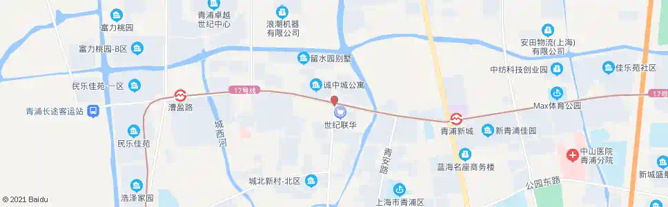 上海盈港路城中北路_公交站地图_上海公交_妙搜公交查询2025