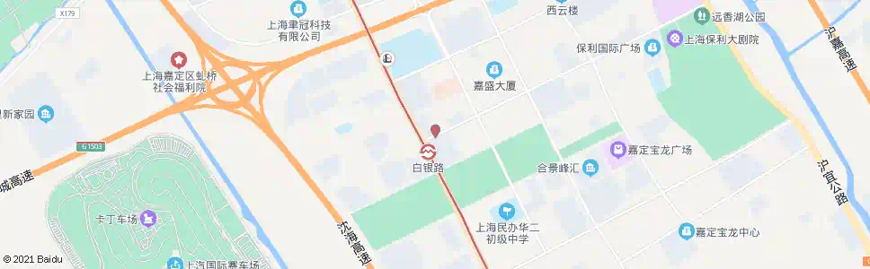 上海公交白银路站_公交站地图_上海公交_妙搜公交查询2025
