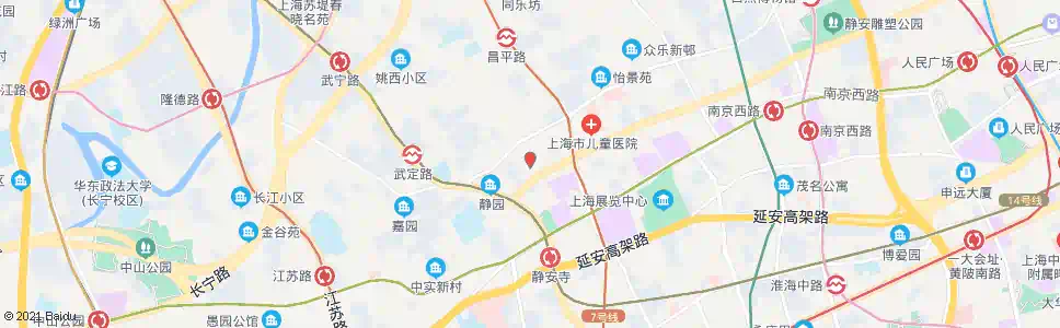 上海胶州路北京西路_公交站地图_上海公交_妙搜公交查询2025