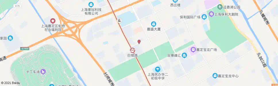 上海云谷路白银路_公交站地图_上海公交_妙搜公交查询2025