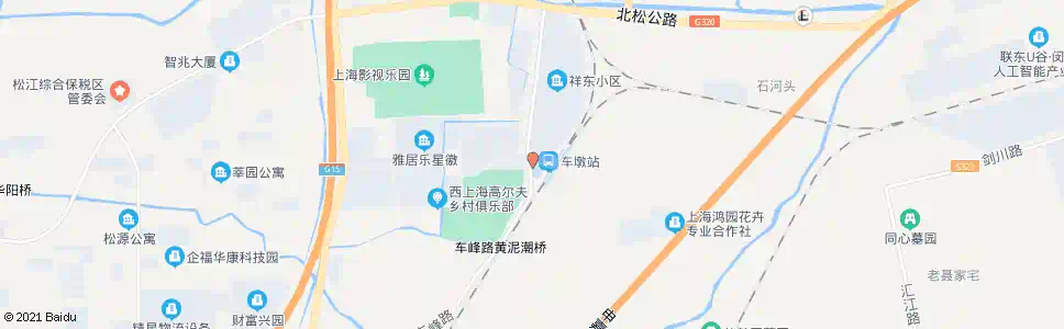 上海车墩中心站_公交站地图_上海公交_妙搜公交查询2025
