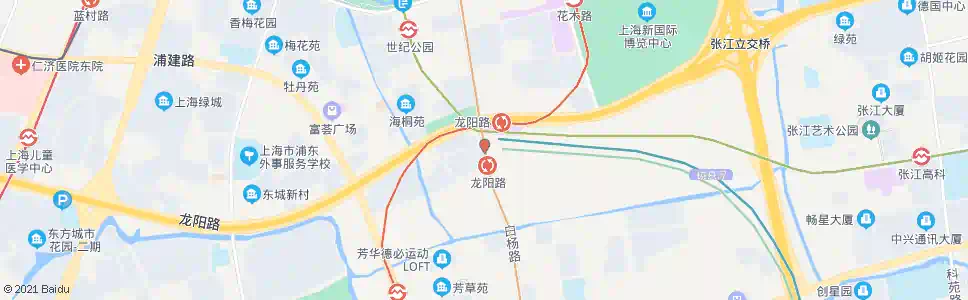 上海白杨路龙汇路_公交站地图_上海公交_妙搜公交查询2025