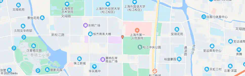 上海新松江路人民北路_公交站地图_上海公交_妙搜公交查询2025