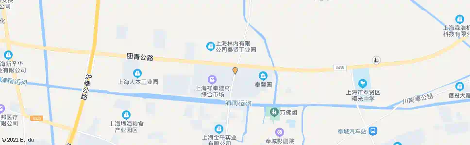 上海新奉公路团青公路_公交站地图_上海公交_妙搜公交查询2025