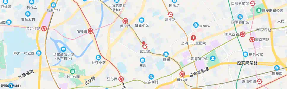 上海武宁南路武定西路_公交站地图_上海公交_妙搜公交查询2025