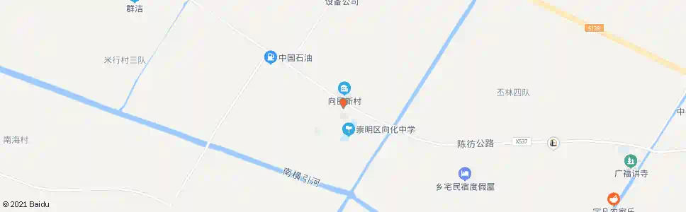 上海向化镇(招呼站)_公交站地图_上海公交_妙搜公交查询2025