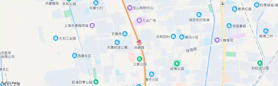 上海共康路刘场路(招呼站)_公交站地图_上海公交_妙搜公交查询2025