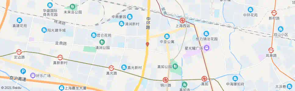 上海真北路杨家桥_公交站地图_上海公交_妙搜公交查询2025