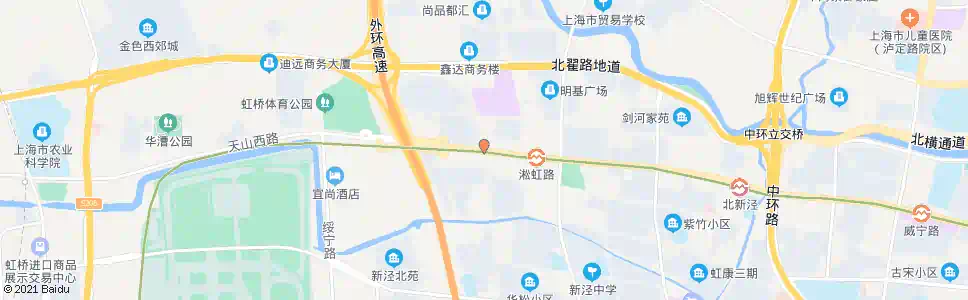 上海天山西路协和路_公交站地图_上海公交_妙搜公交查询2025