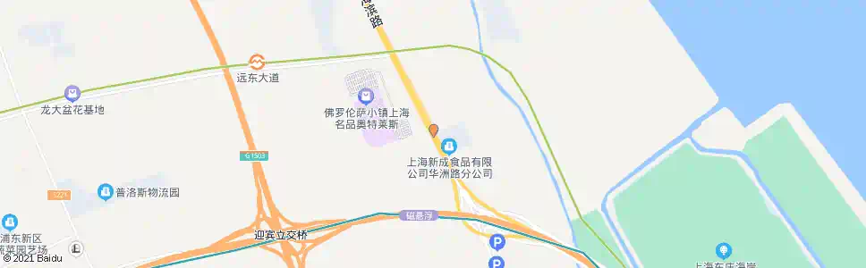 上海华洲路东滨村_公交站地图_上海公交_妙搜公交查询2025