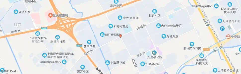 上海九杜路涞坊路_公交站地图_上海公交_妙搜公交查询2025