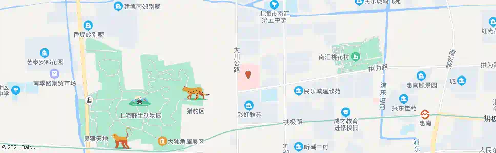 上海大川公路拱乐路(南汇中心医院)_公交站地图_上海公交_妙搜公交查询2025