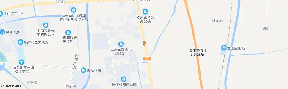 上海亭卫公路金康路(招呼站)_公交站地图_上海公交_妙搜公交查询2025