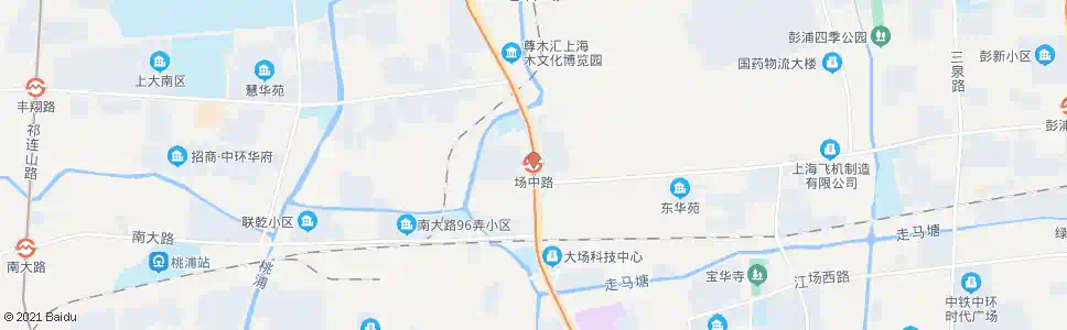 上海场中路站_公交站地图_上海公交_妙搜公交查询2025