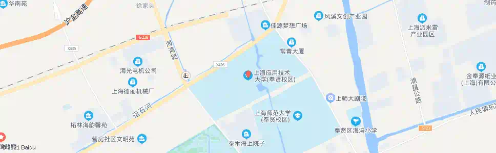 上海上海应用技术学院_公交站地图_上海公交_妙搜公交查询2025