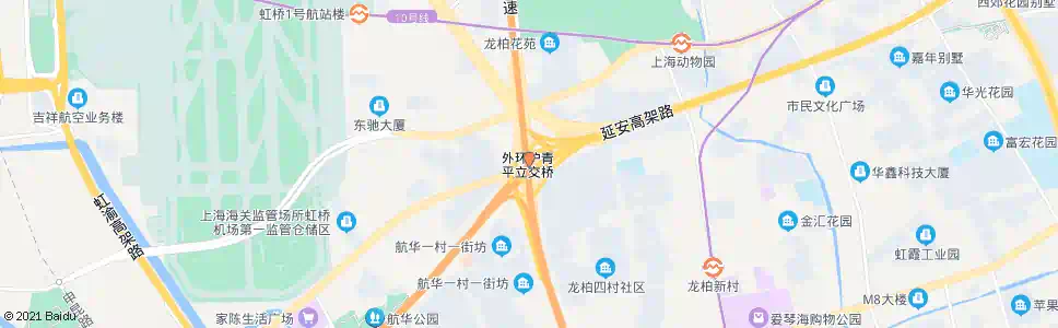 上海延安西路沪青平公路_公交站地图_上海公交_妙搜公交查询2025