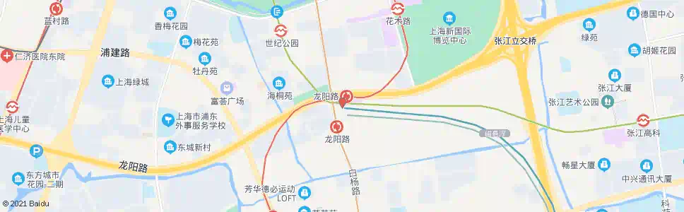 上海龙阳路地铁站(下客站)_公交站地图_上海公交_妙搜公交查询2025