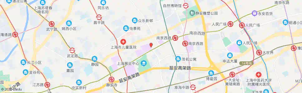 上海陕西北路南京西路_公交站地图_上海公交_妙搜公交查询2025