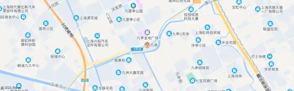 上海沪松公路沪亭北路(九亭地铁站)_公交站地图_上海公交_妙搜公交查询2025