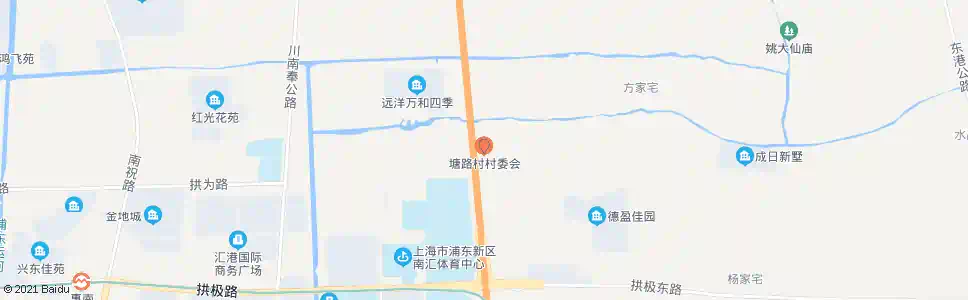 上海塘路村委_公交站地图_上海公交_妙搜公交查询2025