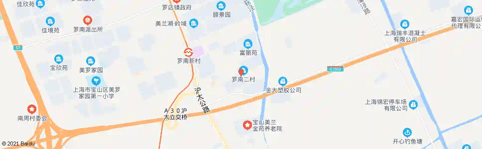 上海罗南二村_公交站地图_上海公交_妙搜公交查询2025