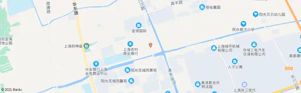 上海川沙路红星路_公交站地图_上海公交_妙搜公交查询2025