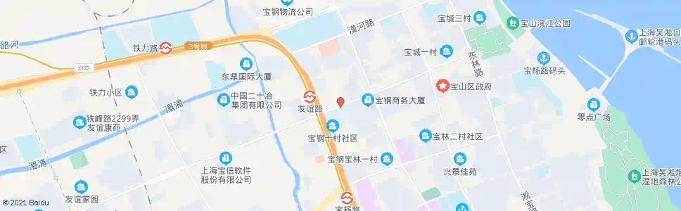 上海友谊路密山路_公交站地图_上海公交_妙搜公交查询2025