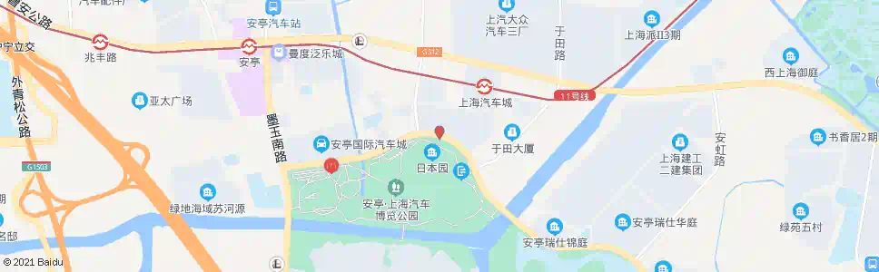 上海博园路米泉南路_公交站地图_上海公交_妙搜公交查询2025
