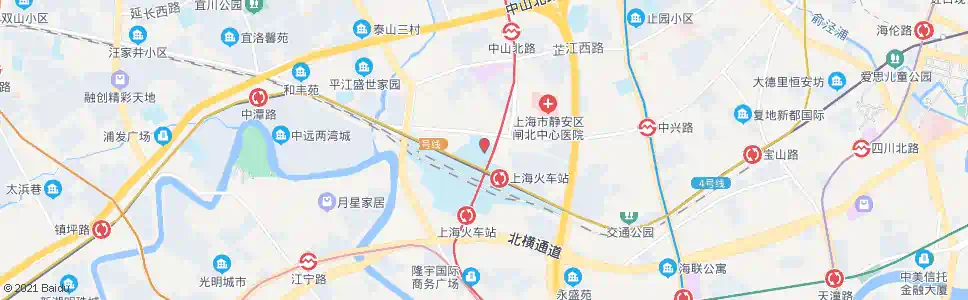 上海北场停车场_公交站地图_上海公交_妙搜公交查询2025