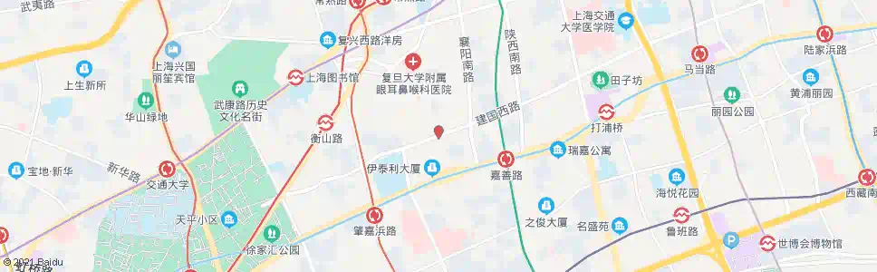 上海太原路建国西路_公交站地图_上海公交_妙搜公交查询2025