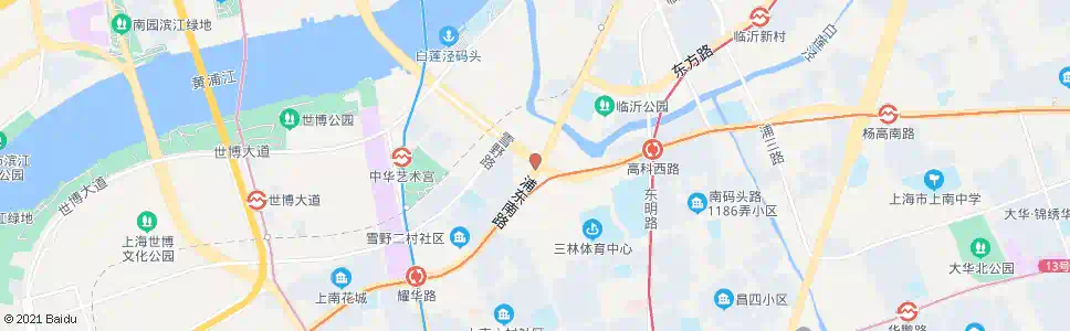 上海浦东南路高科西路(招呼站)_公交站地图_上海公交_妙搜公交查询2025
