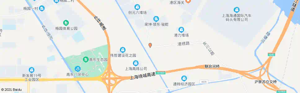 上海港绣路华东路_公交站地图_上海公交_妙搜公交查询2025