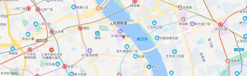 上海十六铺_公交站地图_上海公交_妙搜公交查询2025