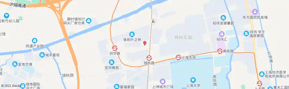 上海祁华路(葑润华庭)_公交站地图_上海公交_妙搜公交查询2025