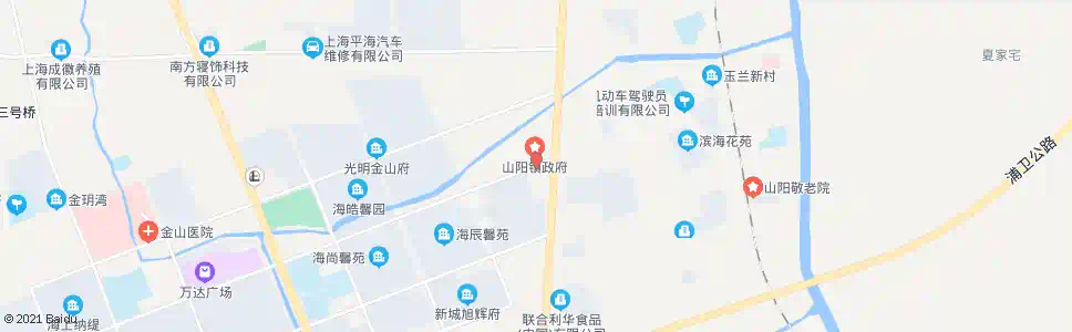 上海龙皓路(山阳镇政府)_公交站地图_上海公交_妙搜公交查询2025