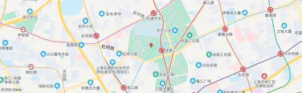上海广元西路华山路_公交站地图_上海公交_妙搜公交查询2025