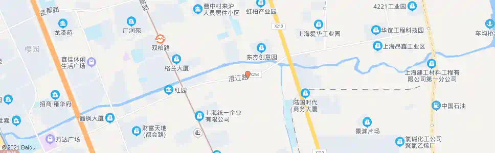 上海澄江路许泾村路_公交站地图_上海公交_妙搜公交查询2025