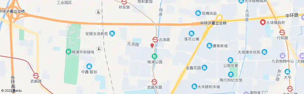 上海古浪路桃浦西路_公交站地图_上海公交_妙搜公交查询2025