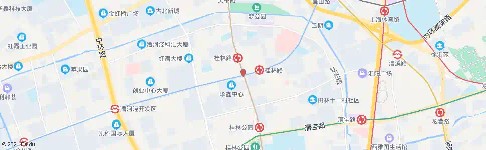上海桂林路宜山路_公交站地图_上海公交_妙搜公交查询2025
