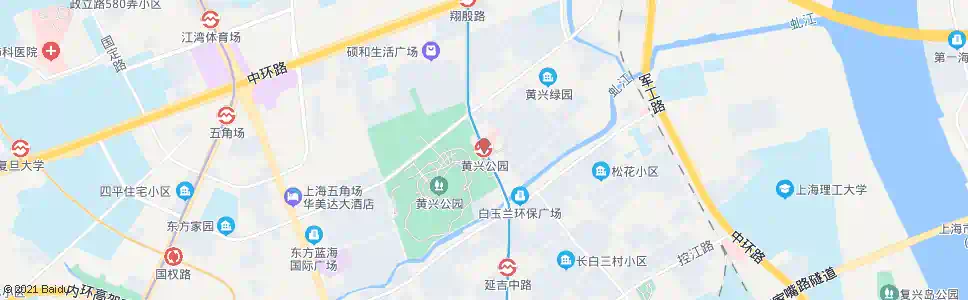 上海黄兴公园_公交站地图_上海公交_妙搜公交查询2025