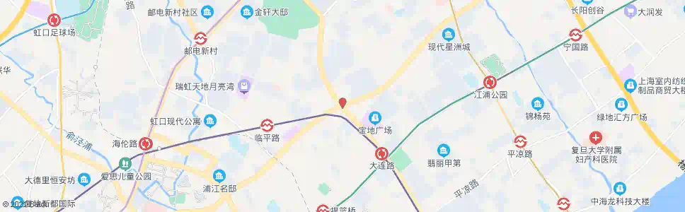 上海周家嘴路大连路_公交站地图_上海公交_妙搜公交查询2025